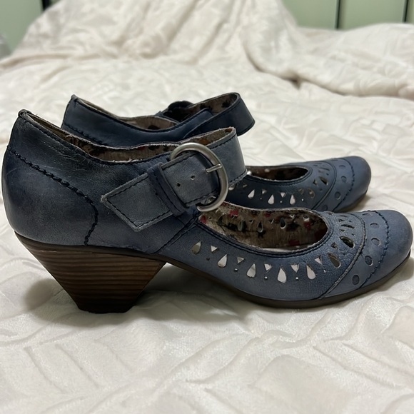 Cobalt Blue Mary Janes - Picture 4 of 12